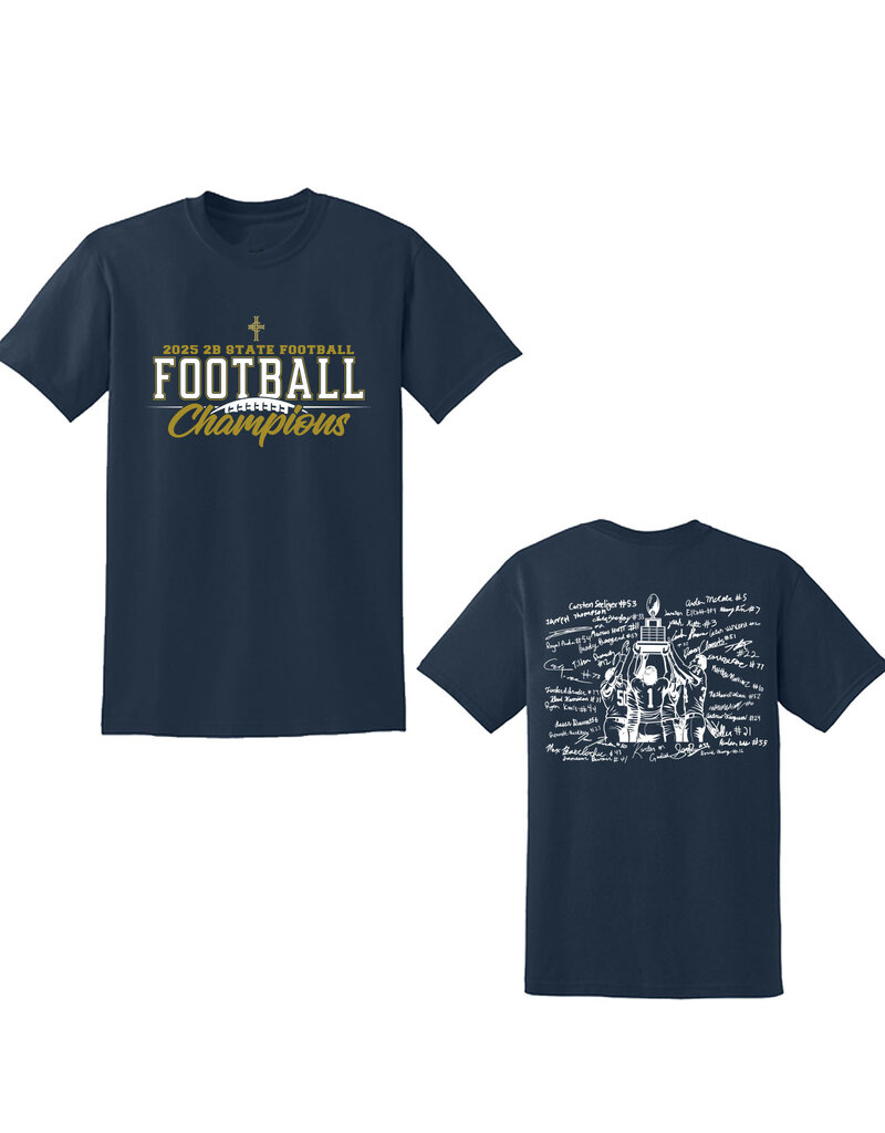 BDK Industries 2025 TCP Football State CHAMP Short Sleeve Shirt