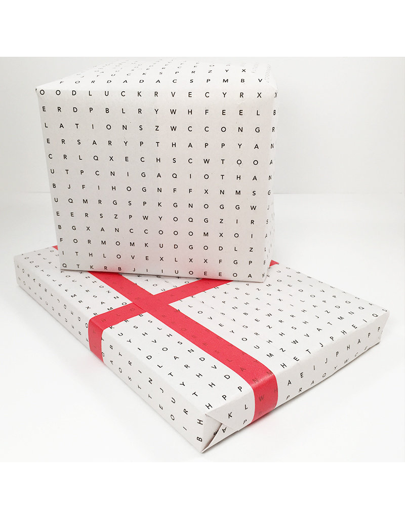 Word Search Gift Wrap