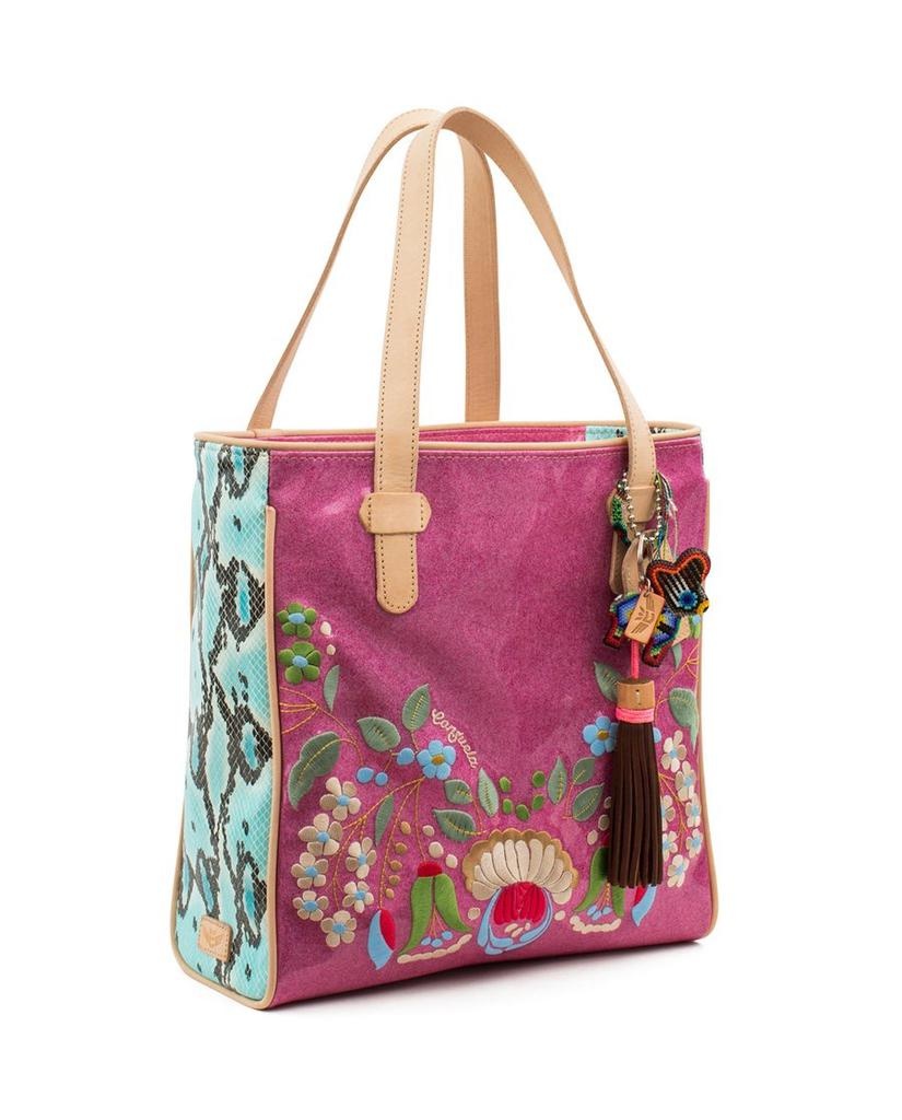 Consuela Sola Classic Tote In Pink Glitter Jelly