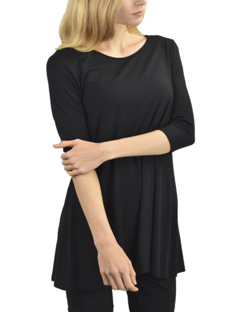 black tunic top