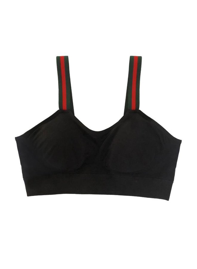 One Size Bra with Decorative Straps