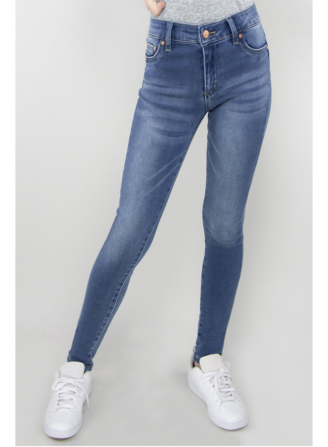 High Rise Ankle Skinny Jeans