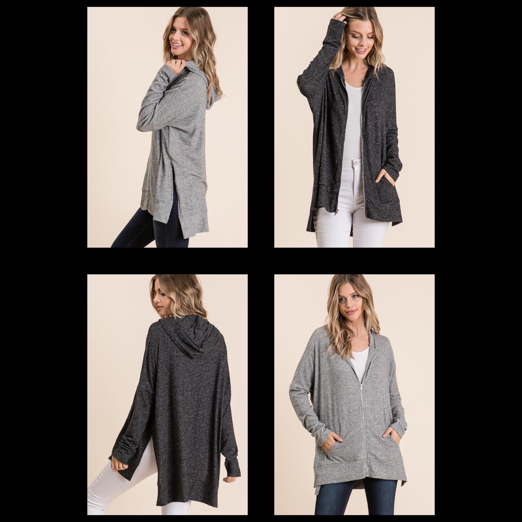 dressy zip up hoodies