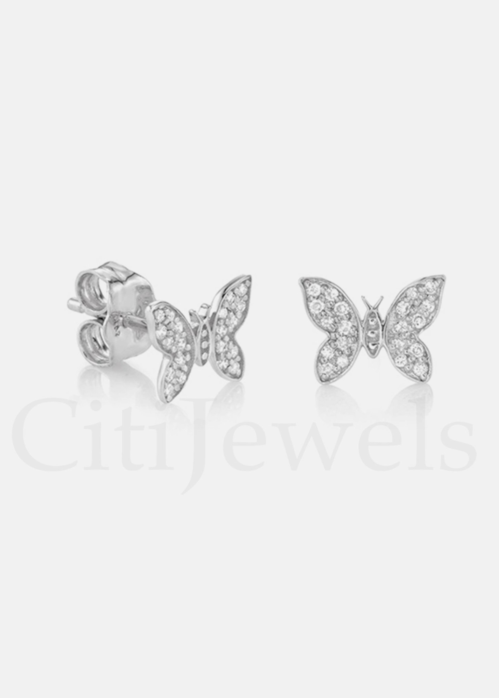 Butterfly CZ Earrings