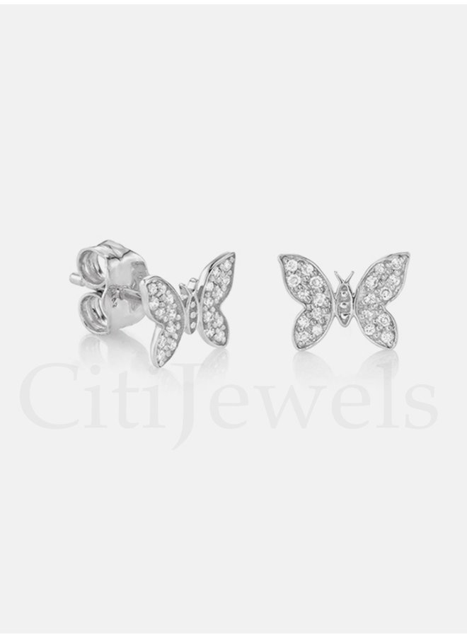 Butterfly CZ Earrings