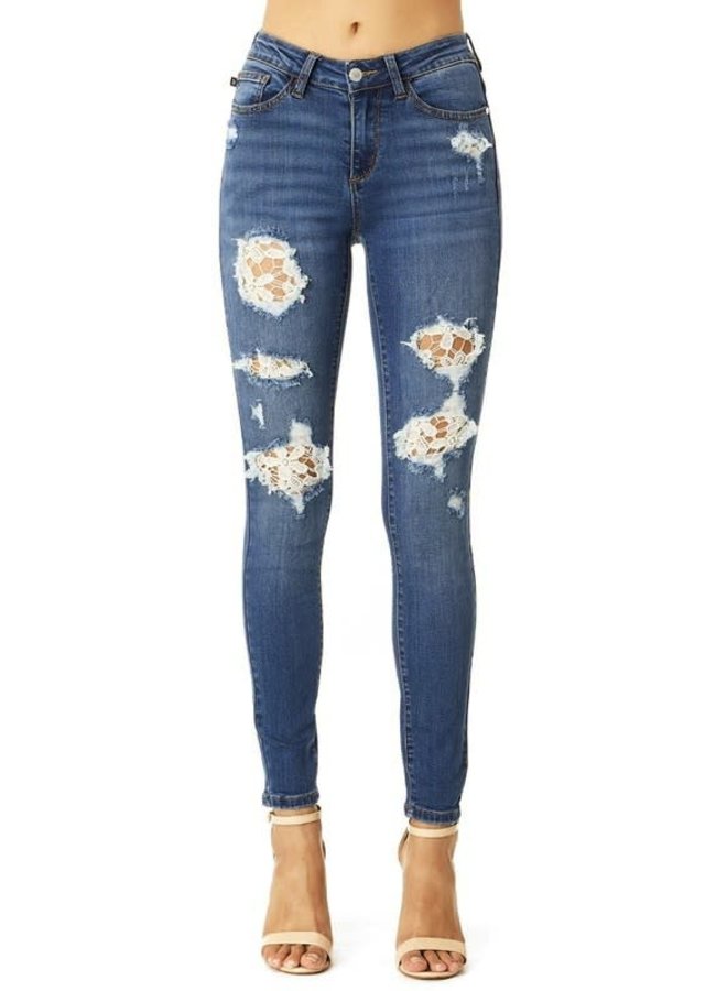 Lace Detail Jeans