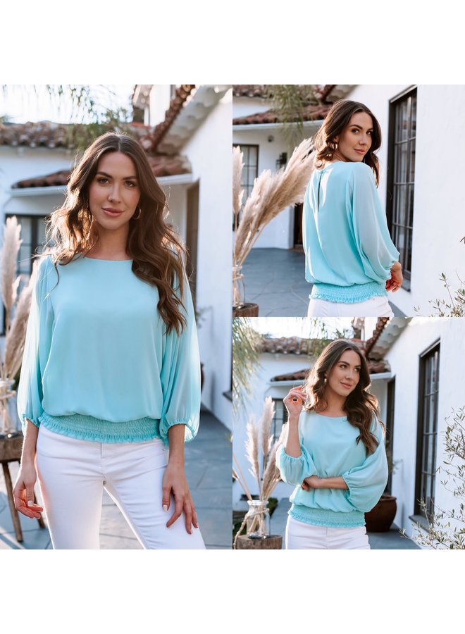 Chiffon Batwing Blouse