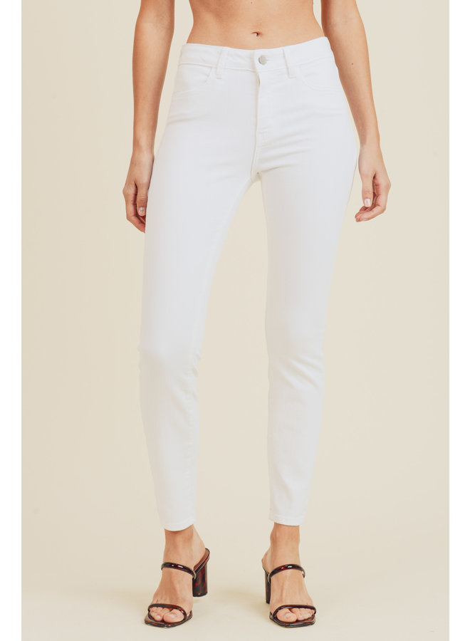 Ankle Skinny Jeans, White at  Women's Jeans store