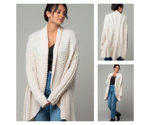 Knitted Cocoon Cardigan - Casual 2 Dressy Women's Clothing