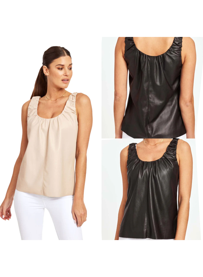 Vegan Leather Tank Top