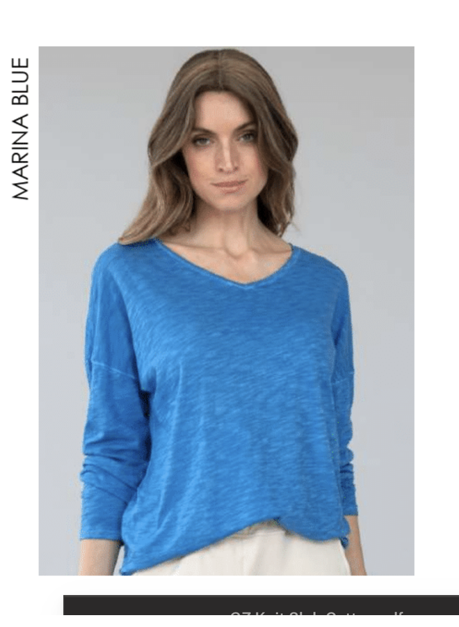 Soft Slub Cotton Long Sleeve Tee