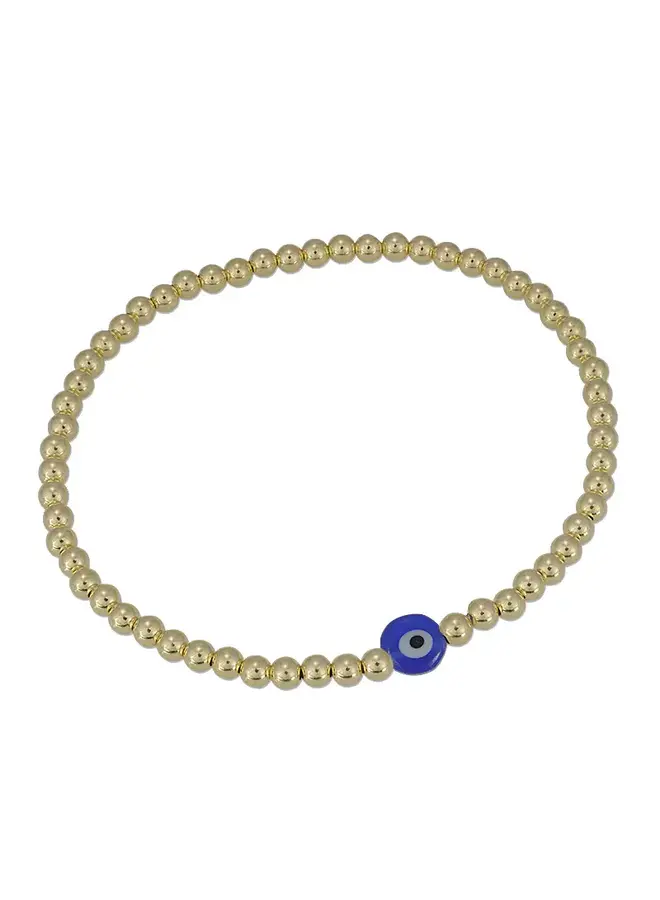 Evil Eye Bracelet Gold Filled