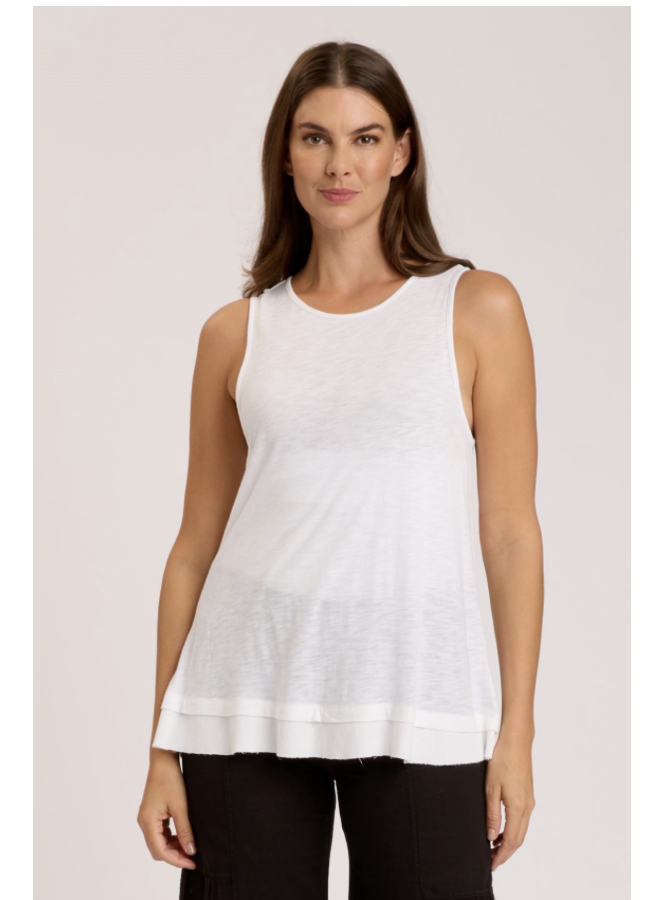 Round Neck Double Hem Tank Top