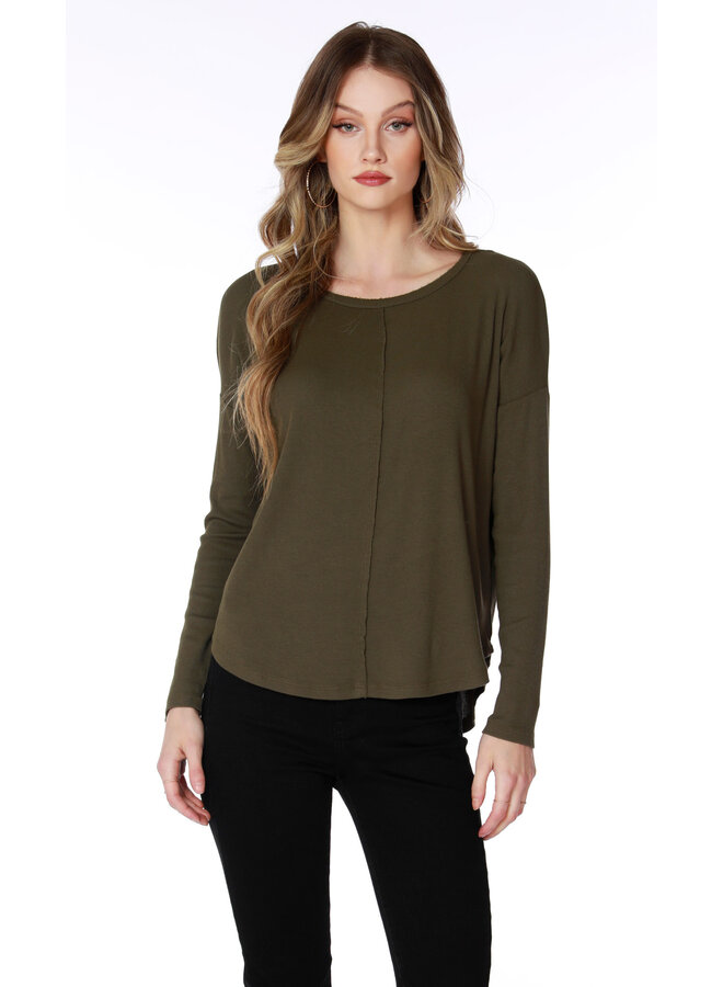 Boatneck Center Seam Top