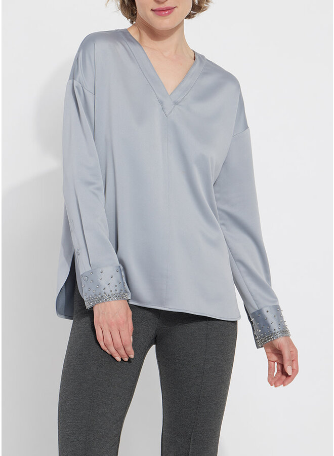 Icyln Beaded Satin Top