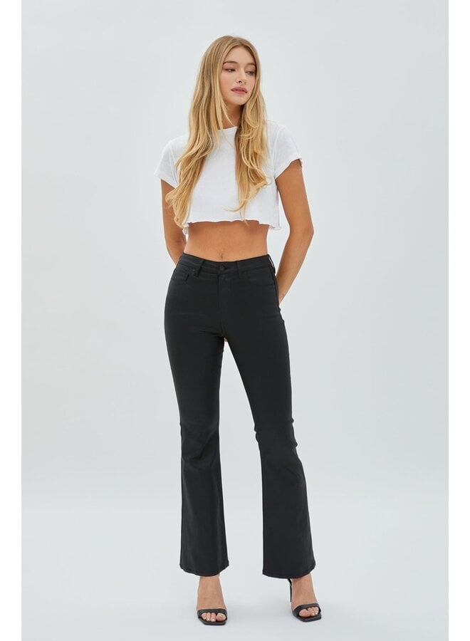 Coated Clean Stretch Flare Jeans