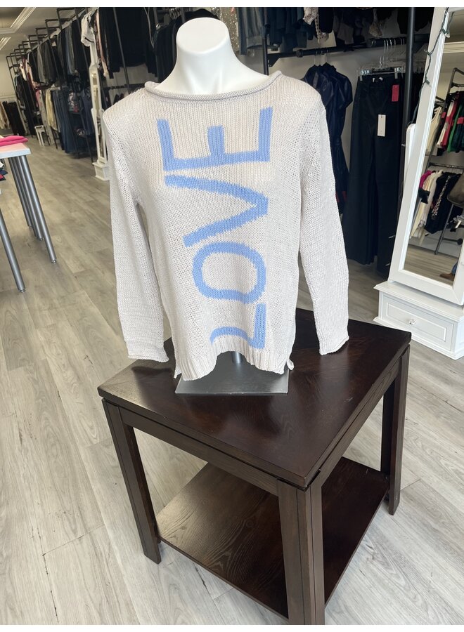 LOVE Crew Cotton Sweater