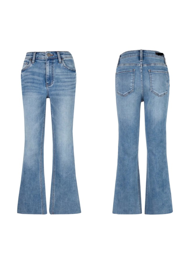 High Rise Ankle Flare Jeans