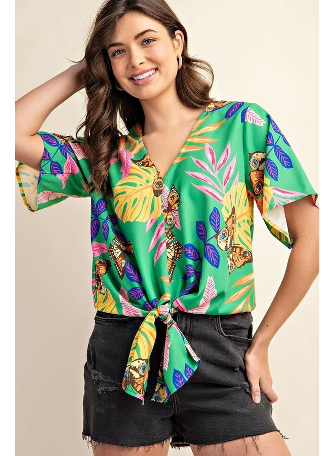 Print Tie Top