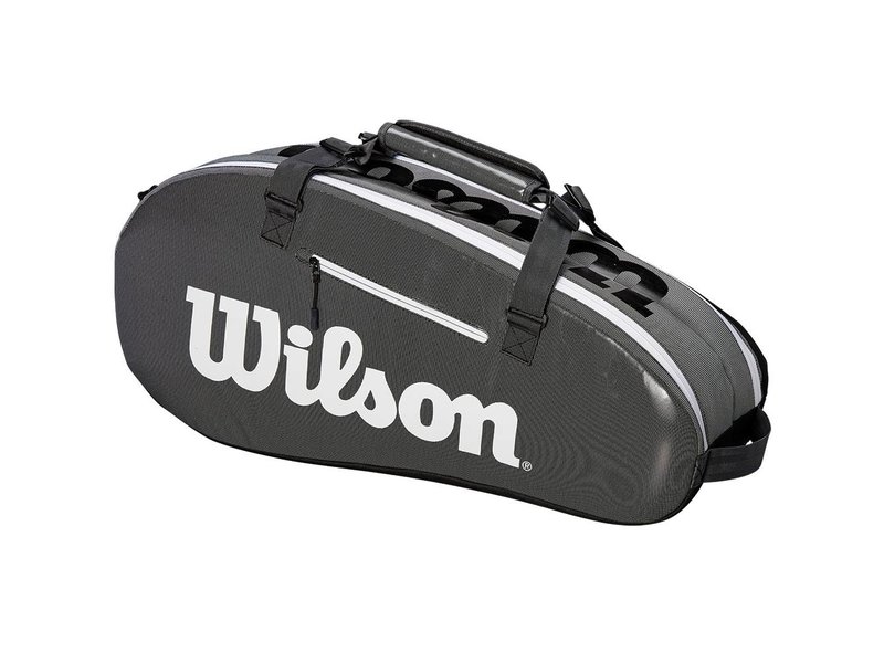 Super Tour 2 Compartment Dark Grey 6 Pack Tennis Bag