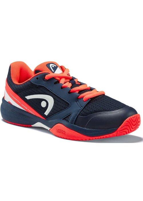 Head Juniors Sprint 2.5 Dark Blue/Neon Red Tennis Shoes