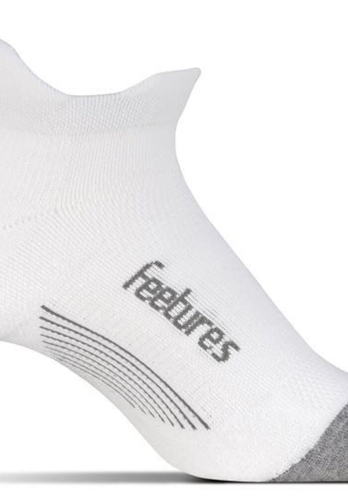 Elite Light Cushion No Show Tab Socks White/Grey Large