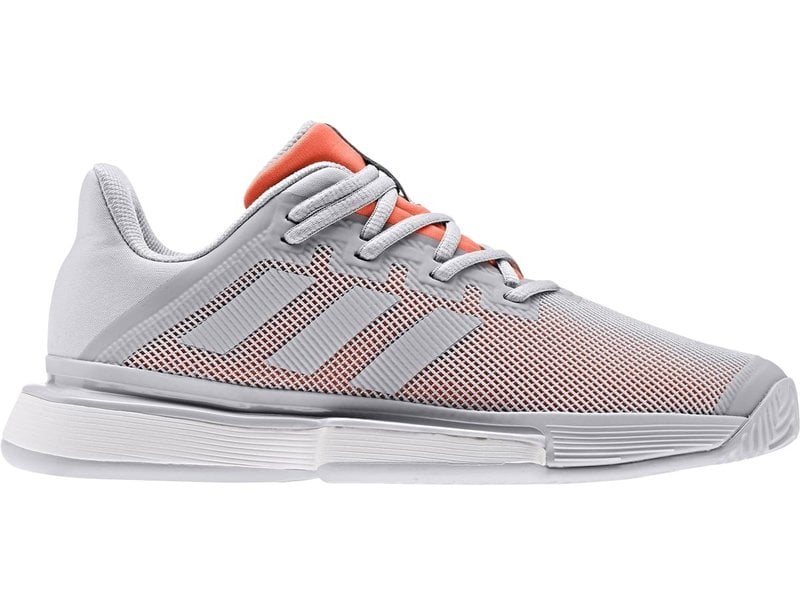 gray adidas tennis shoes