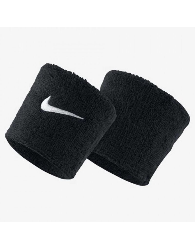 Nike Swoosh Singlewide Tennis Wristband Black