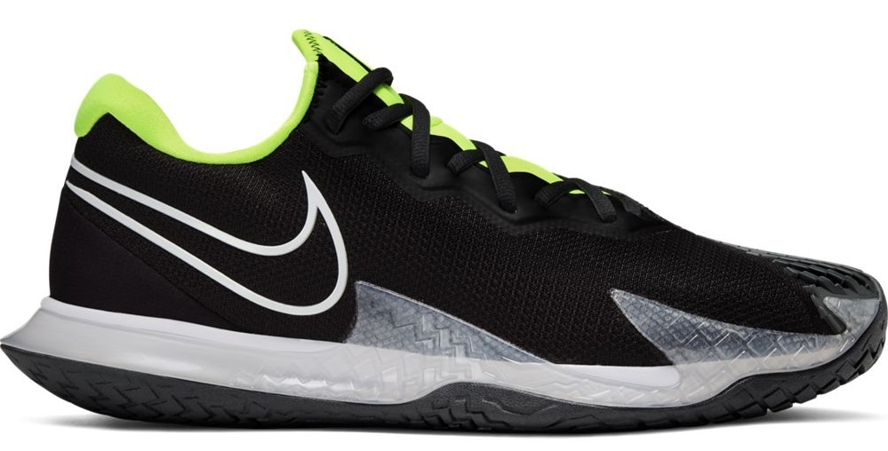black and gray tennis shoes