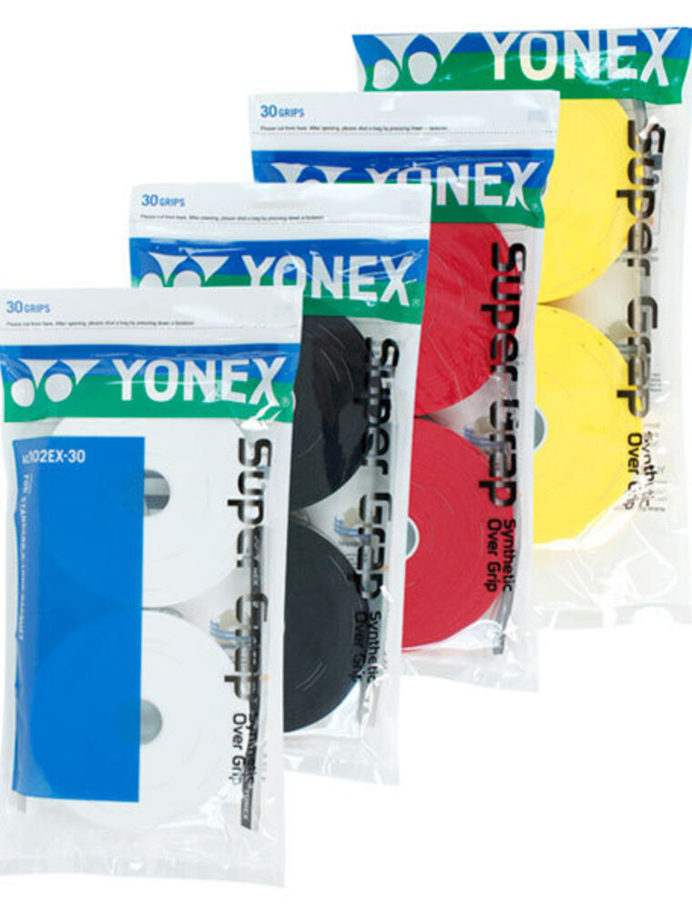 Yonex Super Grap Overgrip 30 Pack Colors