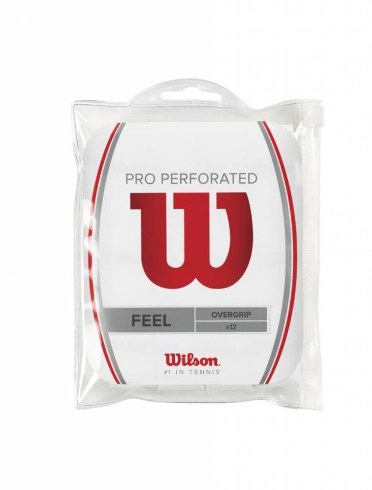 Wilson Pro Overgrip Perforated 12pk White