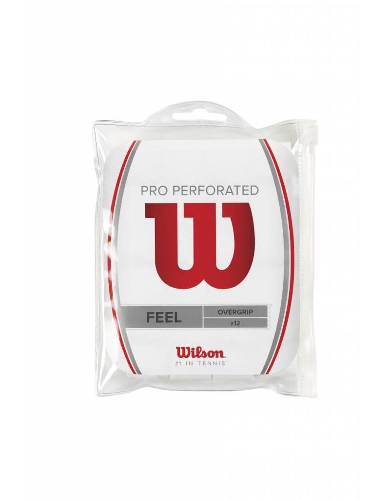 Wilson Pro Overgrip Perforated 12pk White