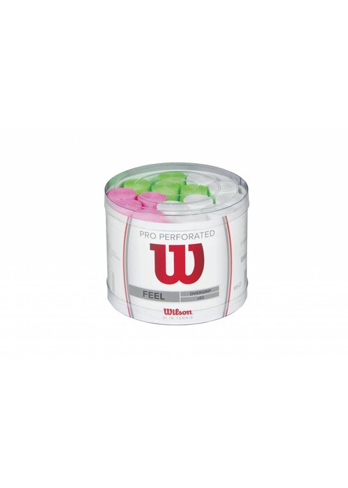 Wilson Pro Overgrip Perforated Bucket 60 Assorted