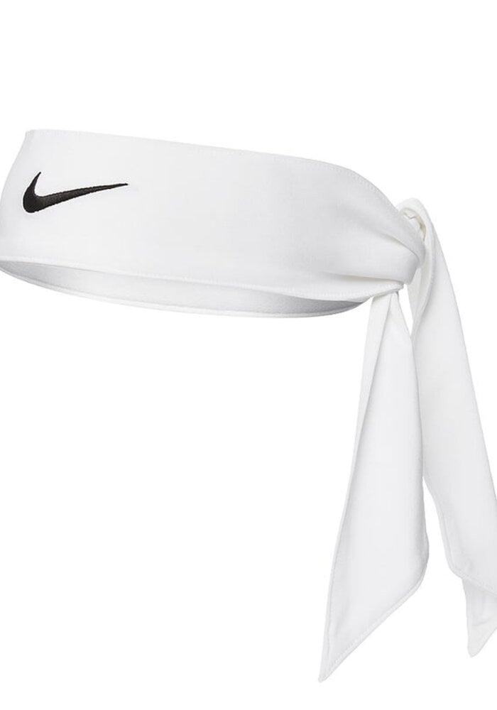 Dry Head Tie White Tennis Headband