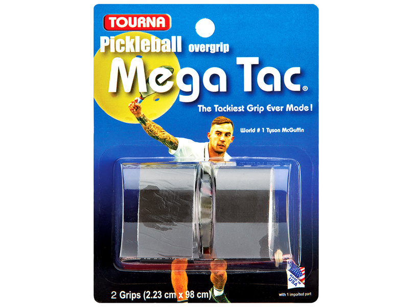Tourna Tourna Grip Mega Tac Pickleball 2 Pack Black