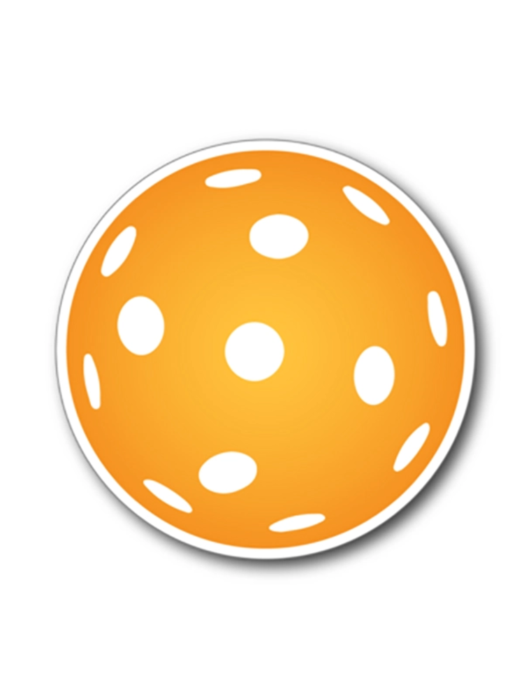 Racquet Inc PickleBall Car Magnet Orange