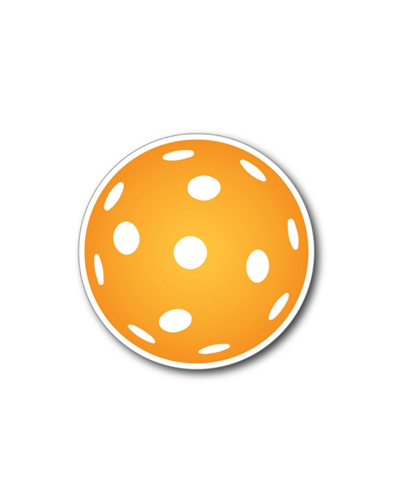 Racquet Inc PickleBall Car Magnet Orange