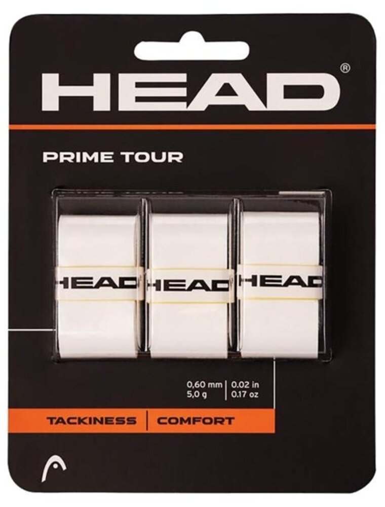 Head Prime Tour Overgrip 3 pack (Various Colors)