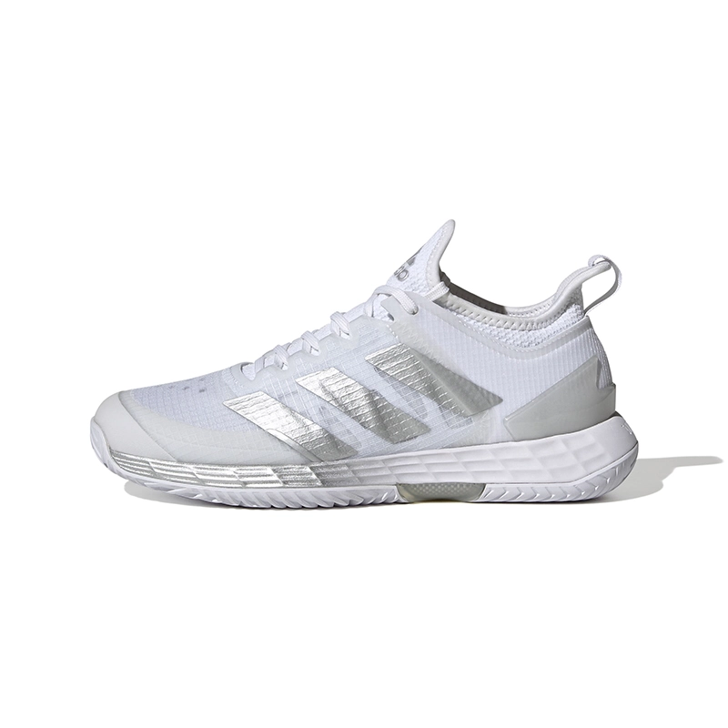 overal Extreem Continu adizero Ubersonic 4 White/Silver Women's Shoe - Tennis Topia - Best Sale  Prices and Service in Tennis