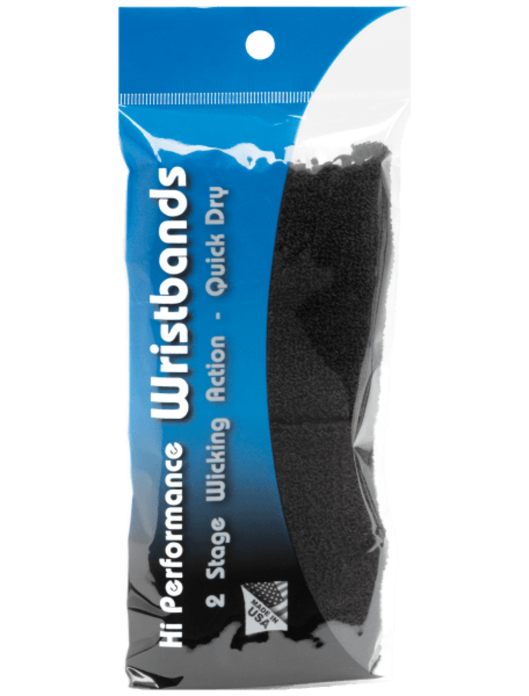 Tourna High Performance Single Wristband Black
