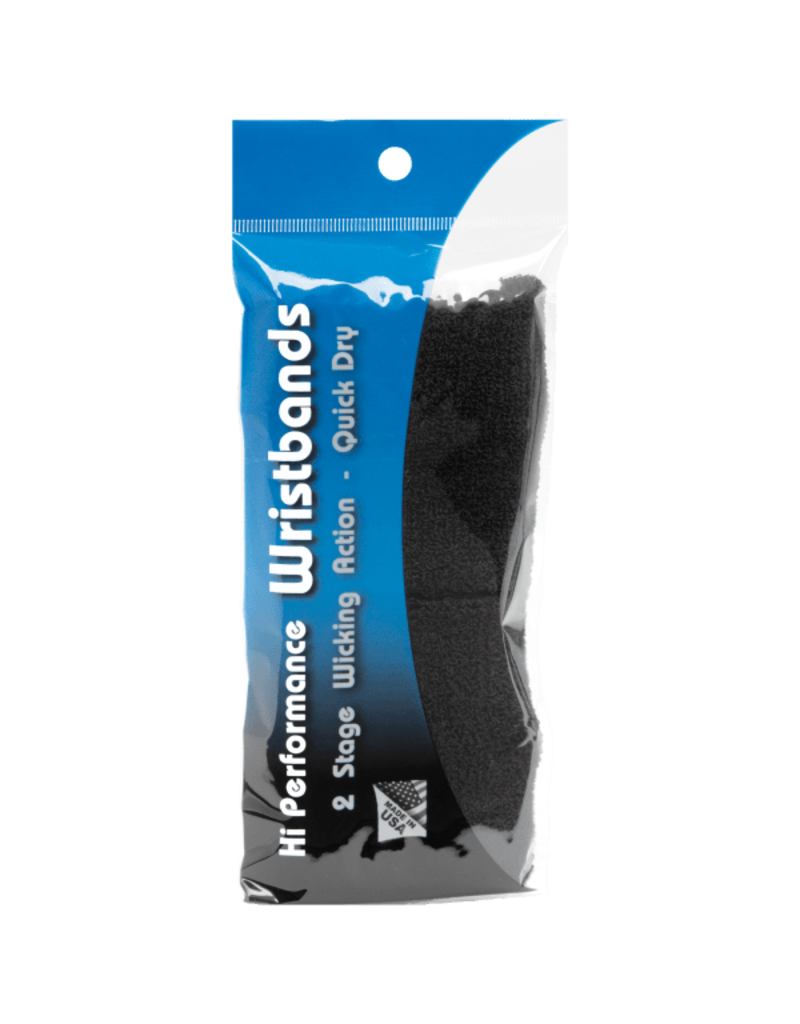 Tourna High Performance Single Wristband Black