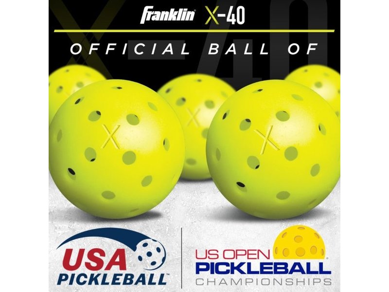 Franklin X-40 Pickleball x6 Yellow