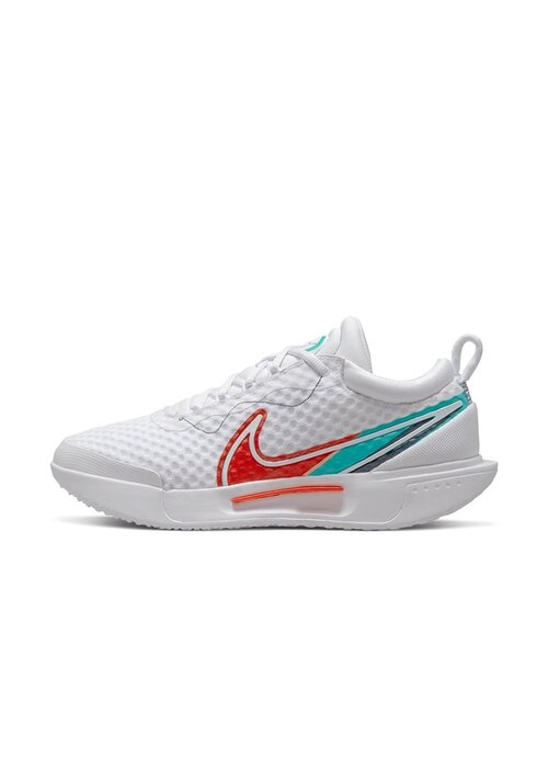 Nike Zoom Court Pro Women's Shoe- White/Teal/Red