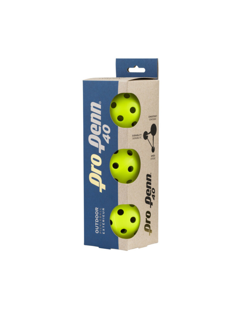 Penn Pro Penn 40 Outdoor Pickleball x3