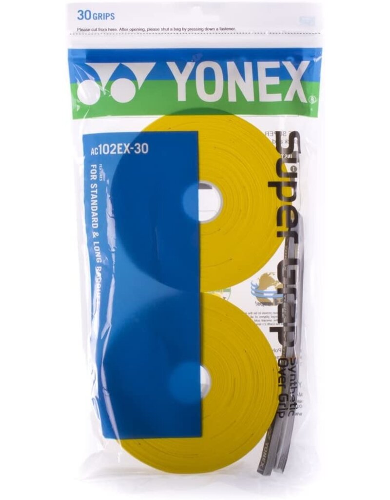 Yonex Super Grap Overgrip 30 Pack Colors