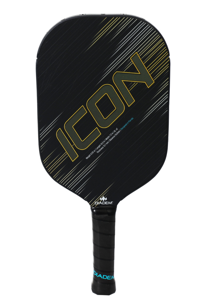 Icon v2 XL Pickleball Paddle- Black