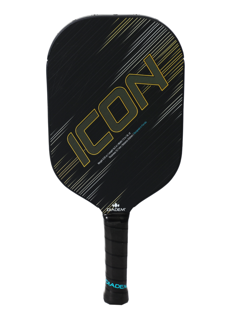 Diadem Icon v2 XL Pickleball Paddle- Black