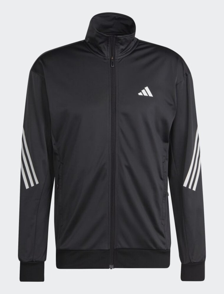 Adidas 3 Stripe Knitted Jacket Black - Men's