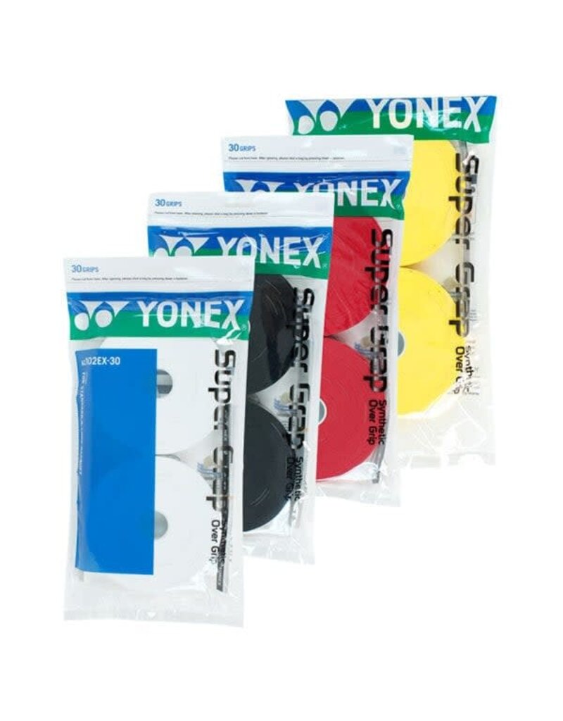 Yonex Super Grap Overgrip 30 Pack Colors
