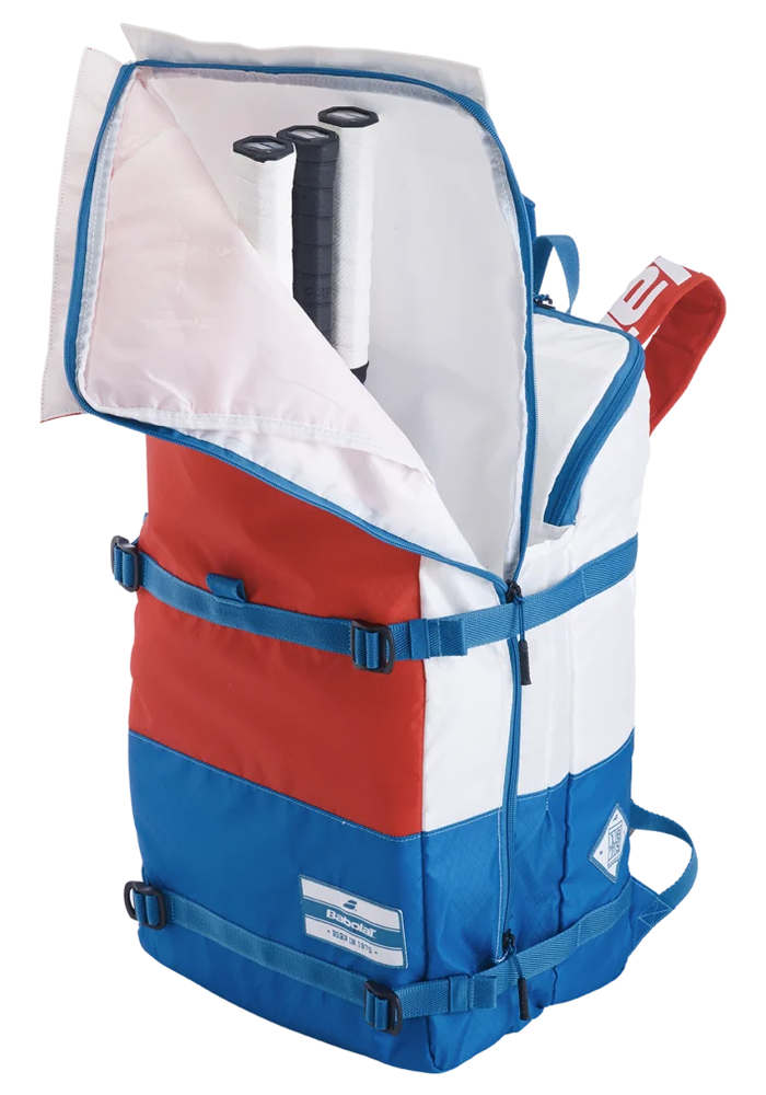 3+3 Evo Tennis Backpack White/Blue/Red